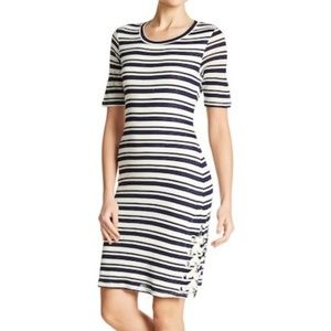 Splendid striped knit bodycon dress